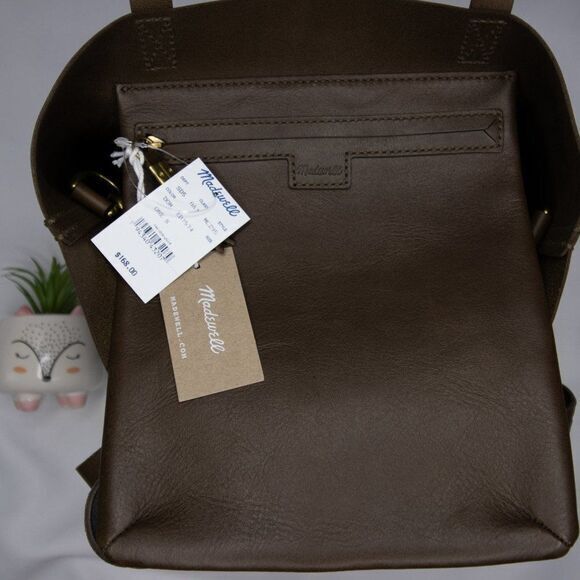 New! Madewell Medium Transport Tote Suede Inset Edition - Picture 14 of 16